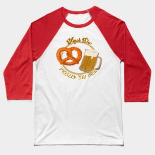 Pretzel Und Bier Baseball T-Shirt